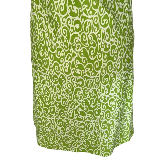 Jude Connally Beth Lime Green & White Printed Sleeveless Mini Dress - M - Picture 8 of 11